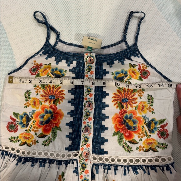 Farm Rio Off-White Delicate Garden Midi Dress - Picture 14 of 16